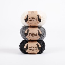 New Browns! Curly Loopy Yarn DROPS ALPACA BOUCLE Doll Hair Knitting Crochet wool