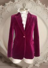 ZARA VELVET BLAZER SIZE XS JACKET VIVA PLUM LIMITED EDITION