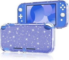 Nintendo Switch Lite Glitter Silicone Case - Transparent Bumper Cover Christmas