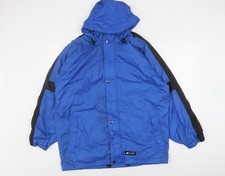 K-Way Men's Blue Waterproof Jacket Size M