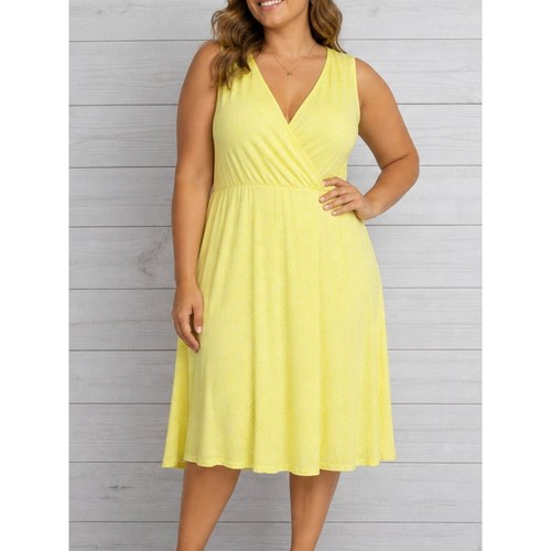 Dress yellow polka - yellow, tank