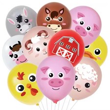 Farmyard Animals x10 Balloons
