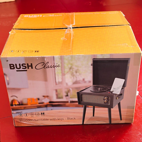 Bush classic black turntable - bush,