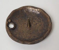 Vintage 1970s bronze Brutalist