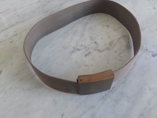 west german army bundeswehr webbing belt with brass buckle.