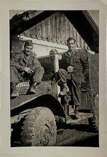 WW2 Era Photo U.S. GIs On A