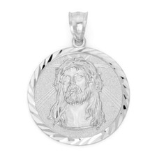 925 Sterling Silver Jesus Head
