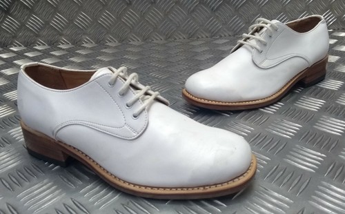 British navy white leather - navy,
