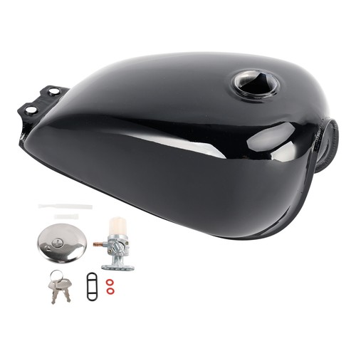 Black cafe racer bobber - bobber, gas