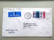 GB Postal History:  AIRMAIL 2nd class 6d Forth Rd Bridge (ord) to USA 1964