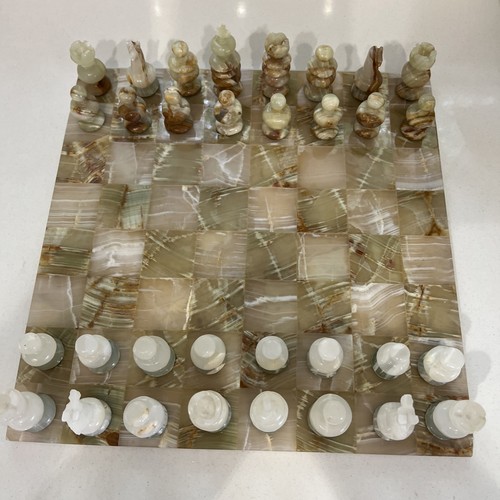 Large onyx marble chess - large,