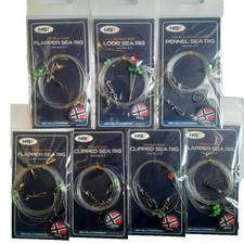 Sea Fishing Rigs Hooks Pennel, Pulley, Flapper, Clipped 2/0 NGT Cod Flatfish