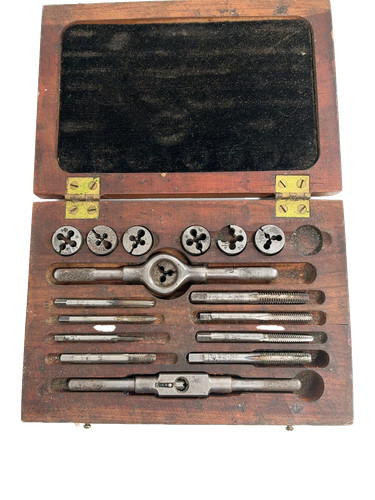Vintage tap and die - and, set