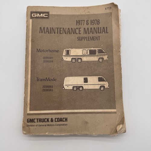 1977 1978 gmc motorhome shop - gmc,