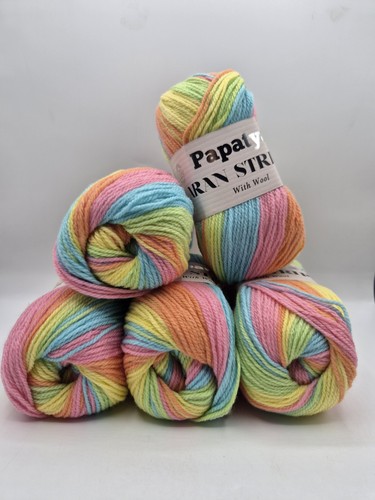 Papatya aran stripes - aran, wool