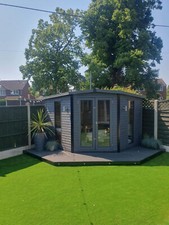 Corner summerhouse shed - summerhouse, check
