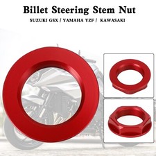 Billet Steering Stem Nut For SUZUKI GSXR 600/750 YZF-R1 ZX6R S1000RR Red
