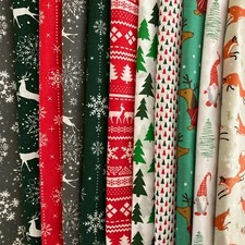 Christmas Polycotton Fabric