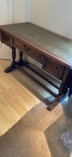 Antique Edwardian  Oak Leather