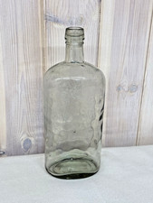 Vintage glass bottle 11in tall - glass,