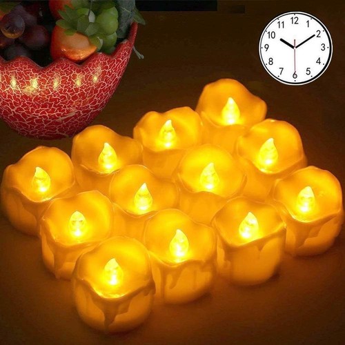 12x led candles flickering - 12x,