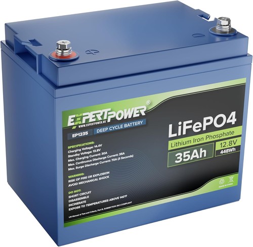 Expertpower 12v 35ah lithium - 12v,