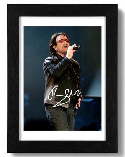 Bono signed autograph photo - bono,