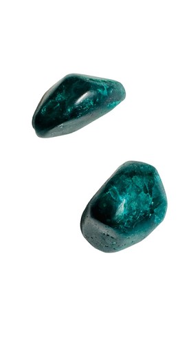 Dioptase polished tumble - polished, stone