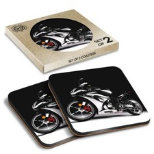 2 x Boxed Square Coasters -