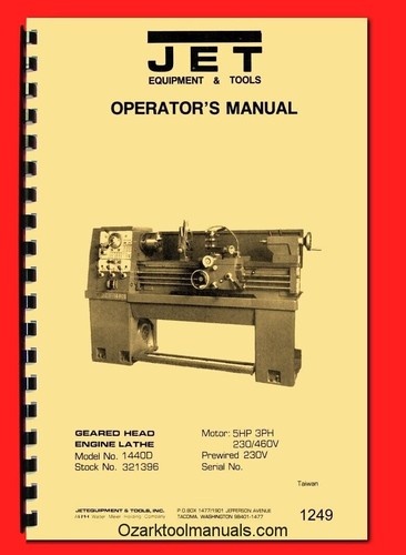 Jet 14x40 metal lathe - metal, model