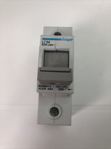 Hager fuse switch - hager, l71m