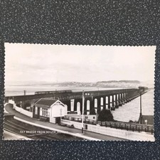 Postcard Tay Bridge From South Dundee Scotland 1963RP Postcard