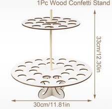 Wooden Cone Stand Holder 