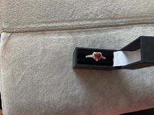 Ladies Diamond And Ruby Ring