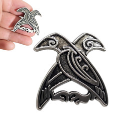 Raven Pin Badge Pewter Odin