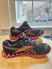 REEBOK Premier Zigfly  Black Mesh ZigNano Running Trainers, UK 6 Heel Protectors