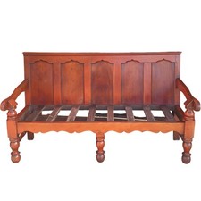 Antique Wooden Settle Bench Used