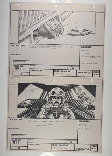 Star wars storyboard empire - storyboard,