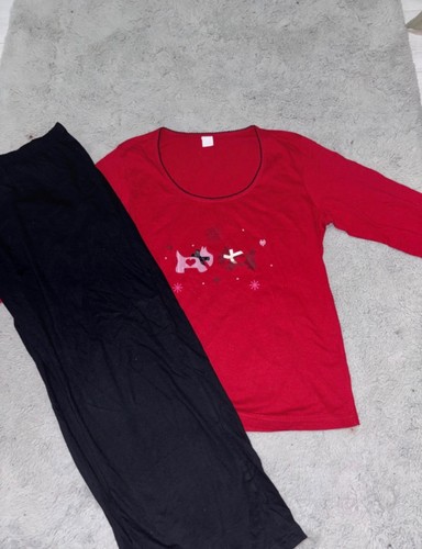 Womens pyjama set red and - red,