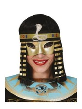 Egyptian Mask Cleopatra Mask Black and Gold
