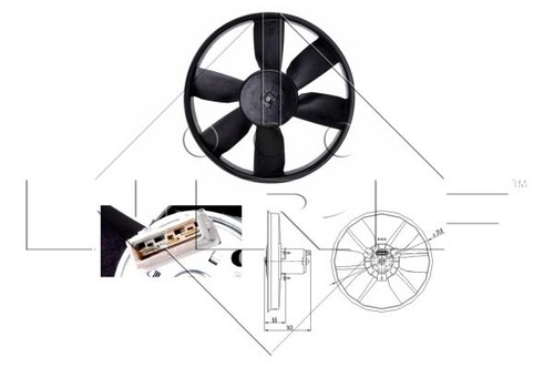 Genuine nrf radiator fan - genuine,