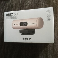 Logitech Brio 500 Full HD Webcam 1080p 720p 4MP - Pink
