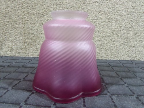 Art nouveau glass lampshade - art,