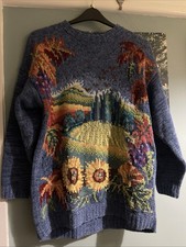 Vintage Tulchan Jumpers Scenic Jumper Cottage Sunflower Pachamama