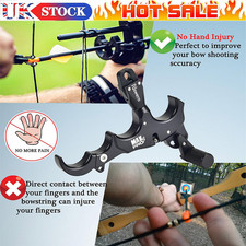 360° Compound Bow Hunt Archery 4-Finger Release Aids Trigger Thumb Grip Caliper*