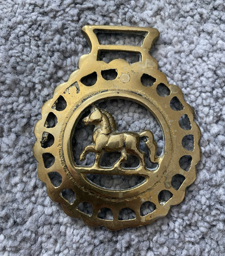 Vintage brass horse - vintage,