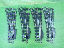 4 x Hornby R612 system 6 left hand steel points for repair