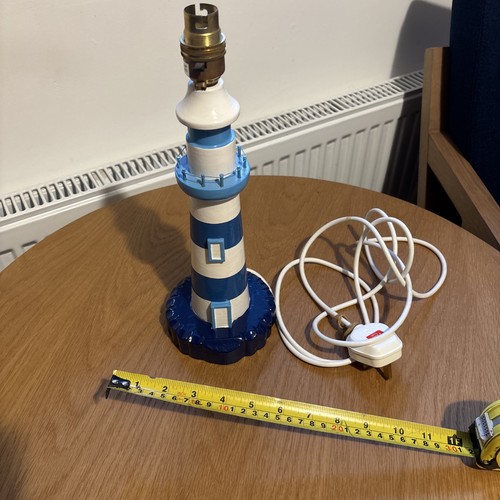 Wooden lighthouse lampbase - lighthouse,