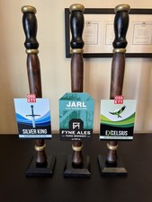 3 X Dummy Wooden BEER PUMPS