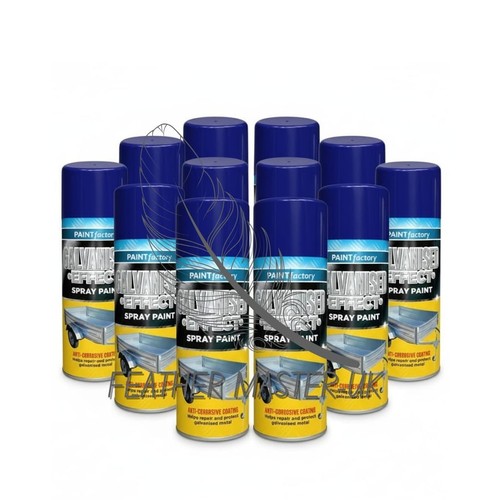 12x 400ml galvanized effect - galvanized,